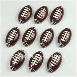 Bulk Lot 50 pcs American Football Sports Resin Cabochon Flatbacks Flat Back Scrapbooking Hair Bow Making Embellishment Craft DIY(China (Mainland))