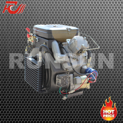22hp (14.7kw) air cooled small diesel motor engine, two cylinder, horizontal, vertical, four stroke, v twin, motorcycle(China (Mainland))
