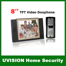 Home Security 8 inch LCD Video Door Phone Doorbell Intercom Video System free shipping(China (Mainland))