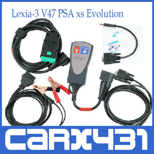 Lexia-3 lexia3 V47 Citroen/Peugeot Diagnostic PP2000 V25 with Diagbox V6.01 Software Psa XS Evolution(China (Mainland))