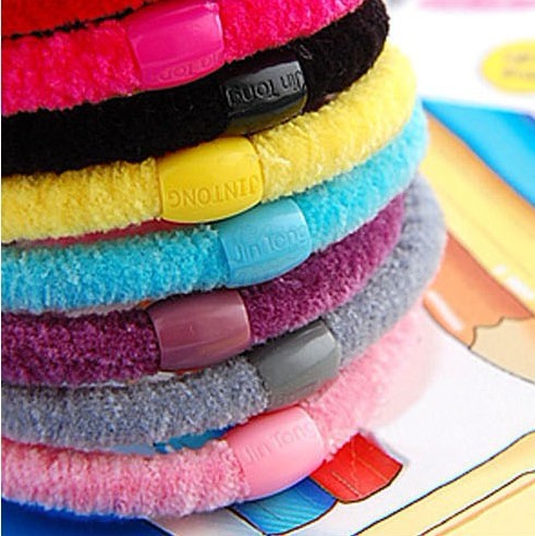 50 pcs/lot colorful         scrunchies    
