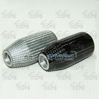 SPECIAL OFFER Universal Carbon Fiber Gear Knob Black Fit for 5 Speed / 6 Speed Car 3 Insert Sizes