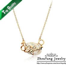 ZYN184 Gift Of Love Necklaces 18K Champagne Gold Plated Fashion Pendant Jewelry Made with Austria Crystal SWA Elements Wholesale