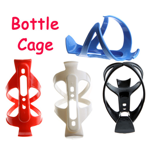20PCS/lot 4 Colors (Black White Blue Red) Brand New Bike Bicycle Plastic Water Bottle Cage, Free Shipping(China (Mainland))