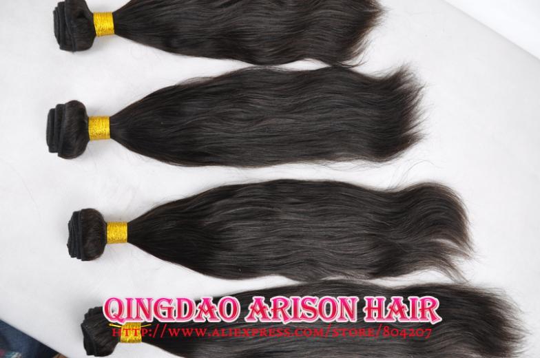 4pcs/lot cheep unprocessed remy virgin indian hair straight human hair weft weave free shipping 8''-28'' natural perfect quality(China (Mainland))