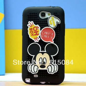 1pcs Free Shipping Cute 3D Minnie Mickey Mouse Loli Stitch Skull Bear