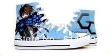 Guilty Crown high top anime canvas shoes for men women hand painted customizable casual sneakers