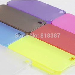 Transparent Case Cover for iPhone 4 4S Clear 0.5mm Ultra Slim Crystal Matte Case for iPhone Free Shipping Wholesale 10pcs/lot(China (Mainland))