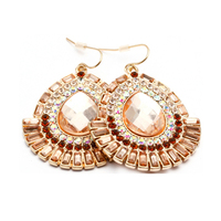On Sale! EB 2013 New Arrival Fashion European Retro Style Designer gold filled tears drop rhinestone earrings for women