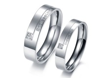 OPK JEWELRY Gift Box Packing NEW STYLE Titanium steel ring Lover Couple ring Endless Love one pair