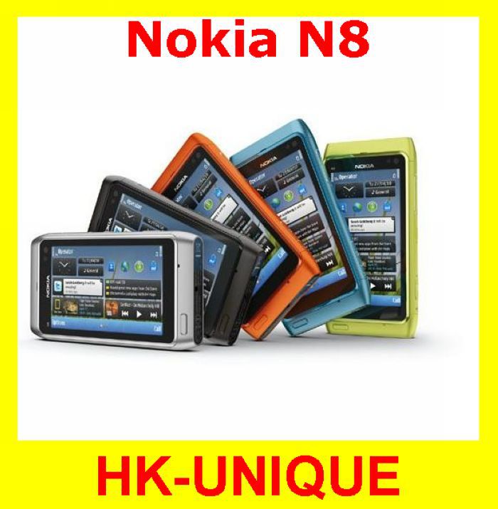 Original Unlocked Nokia N8 3G network WIFI GPS 12MP camera 3 5 inch Touch screen 16GB