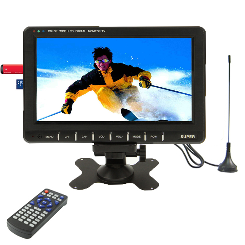 Купить 25см широкий lcd мини-монитор/аналоговый ТВ с fm радио ...