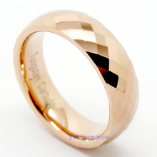 Tungsten Ring 18K Rose Gold Wedding Band 6mm Men s Women s Bridal Jewelry Size 8