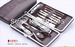 12 in 1 Nail Clipper Kit Nail Care Set Pedicure Ear pick Utility Stainless Steel Manicure Set Tools Free Shipping(China (Mainland))