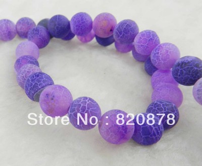 Wholesale 8mm Purple Dream Fire Dragon Veins Agate Round Gems Loose Beads 15" Fashion jewelry 2pc/lot #01 TY02(China (Mainland))