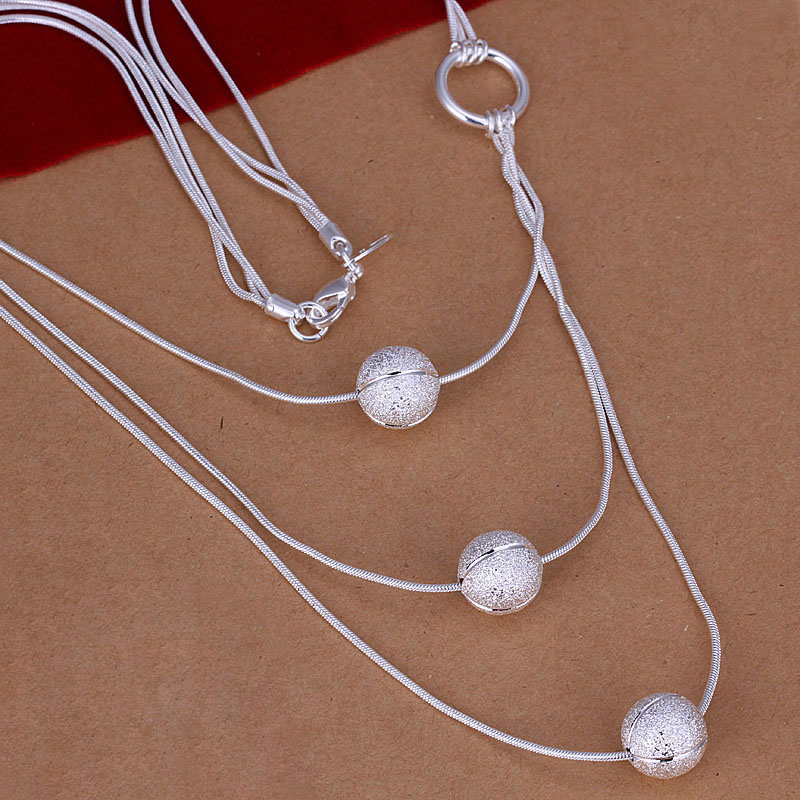factory price top quality 925 sterling silver jewelry necklace fashion cute necklace pendant Free shipping SMTN187