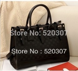 2013 New Patent Leather Handbag Designer Women Fashion Bags Emboss Evening Handbag Large Size 7 color Free Shipping BB01A(China (Mainland))