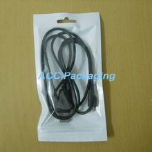 7 5cm 12 5cm retail packaging plastic package poly bag for data cable electronic accessories 100pcs