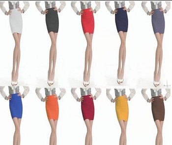 2015 горячая распродажа мода высокая талия хип-хоп тонкий работы формальные женщин плиссированные карандаш короткие юбки
