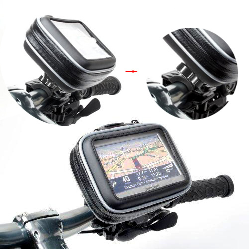 Waterproof Case Bag for Motorcycle Bike and Mount Holder For Garmin GPS Navigator Free Shipping