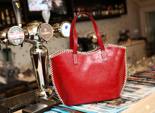 2014 promotion real freeshipping medium 30 50cm open women handbags bolsas bolsa bags women s handbag