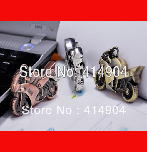 New Genuine Capacity Metal Motorcycle Model USB 2.0 Memory Stick Flash Driver for he, free shipping, USB drive