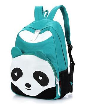 Free Shipping 2013New girls' travel Bag travel backpack campus bag lovely panda print backpack