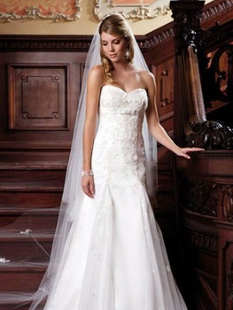 Free Shipping Mermaid Sweetheart Dropped Waist Organza Lace Up Wedding Dresses 2013 Bridal Gowns With Lace(MD221)(China (Mainland))
