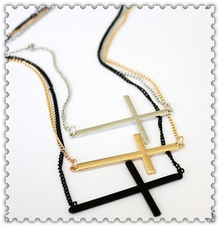 New Fashion costume jewelry cross pendant necklace for women ladie s wholesale N N936