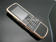 High Quality Unlocked New 8800 Sapphire Arte Black Leather Mobile Phone 8800 Arte Phone Russian Keyboard