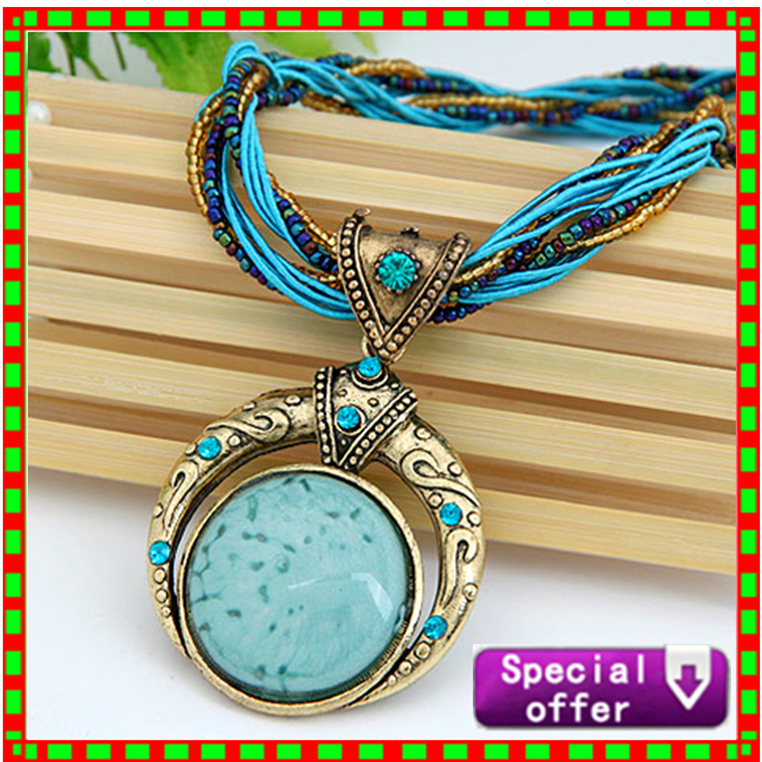 Fine Jewelry Women Accessories Collier Femme Kolye Collares Mujer 2015 Boho Fashion Vintage Statement Necklaces Pendants