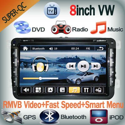Large factory 2013 arrival 8 inch VW Car DVD for VW, Volkswagen Golf 6, CC,Magotan,Touran, Jetta,Caddy,Tiguan good quality(China (Mainland))