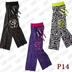 1PCS Samba yoga Shout Out' Cargo Pants Arrival FITNESS Dance Sportswear Shaping S M L 4-COLOR P14(China (Mainland))