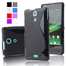 Free Shipping Soft S-Line Wave TPU Gel Cover Case Skin for Sony Xperia ZR M36h 8 Colors Available