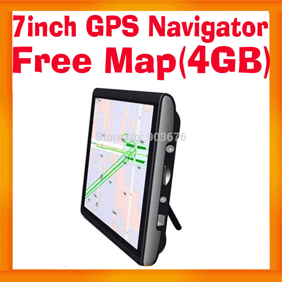 Vehicle GPS Navigation SYSTEM SATNAV 7INCH Touch Screen 4GB 128MB 800MHZ FM transmittor Mp4 player Free