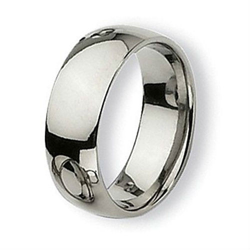 Tailor Made 8mm Classic Mens Promise Ring Titanium Wedding Band Size 3 ...