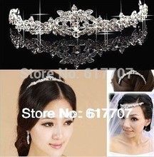 Free Shipping New 2013 Czech Rhinestone Bridal Hair Crown Tiara Hair Pin Wedding Jewelry Accessories