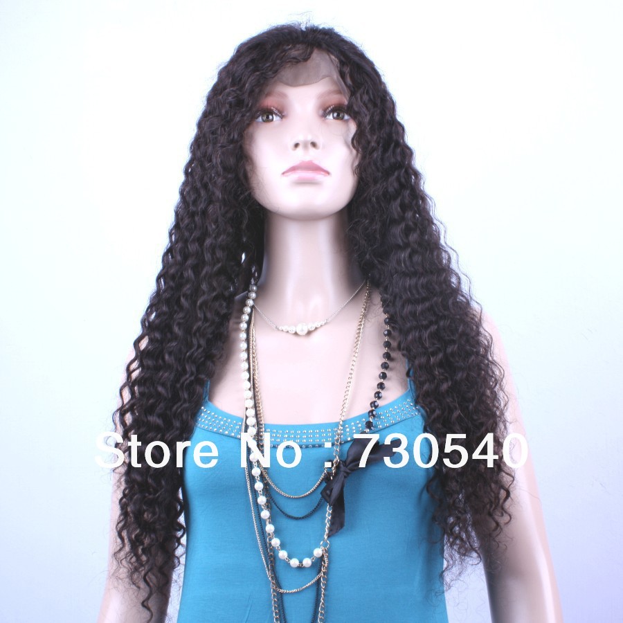 Glueless lace front wigs with bangs