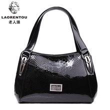 Fashion laorentou brand female bags 2013 women’s genuine crocodile leather handbag_japanned leather crocodile pattern graceful