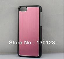 For Iphone5 5C Brushed Aluminum Metal Back Cover Hard Case Colorful Mobile Phone Accessories 2013 New