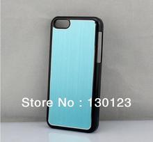 For Iphone5 5C Brushed Aluminum Metal Back Cover Hard Case Colorful Mobile Phone Accessories 2013 New