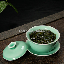 180ml Longquan Celadon Gaiwan China Novelty Ceramic Kung Fu Tea Set Service Ware Christmas Gifts