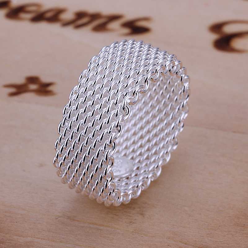 Wholesale Free Shipping 925 Silver Ring Fashion Sterling Silver Jewelry Network Ring SMTR040