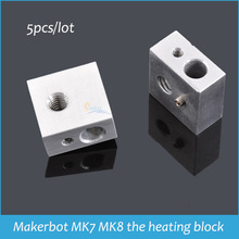 Supernova Sale Promotion 5pcs/lot Makerbot MK7/MK8 the heating head/heating block for 3 D printer free shipping