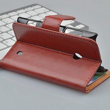 Crazy Horse Wallet Leather Case For Nokia Lumia 520 Flip Cover for Nokia 520 with Stand