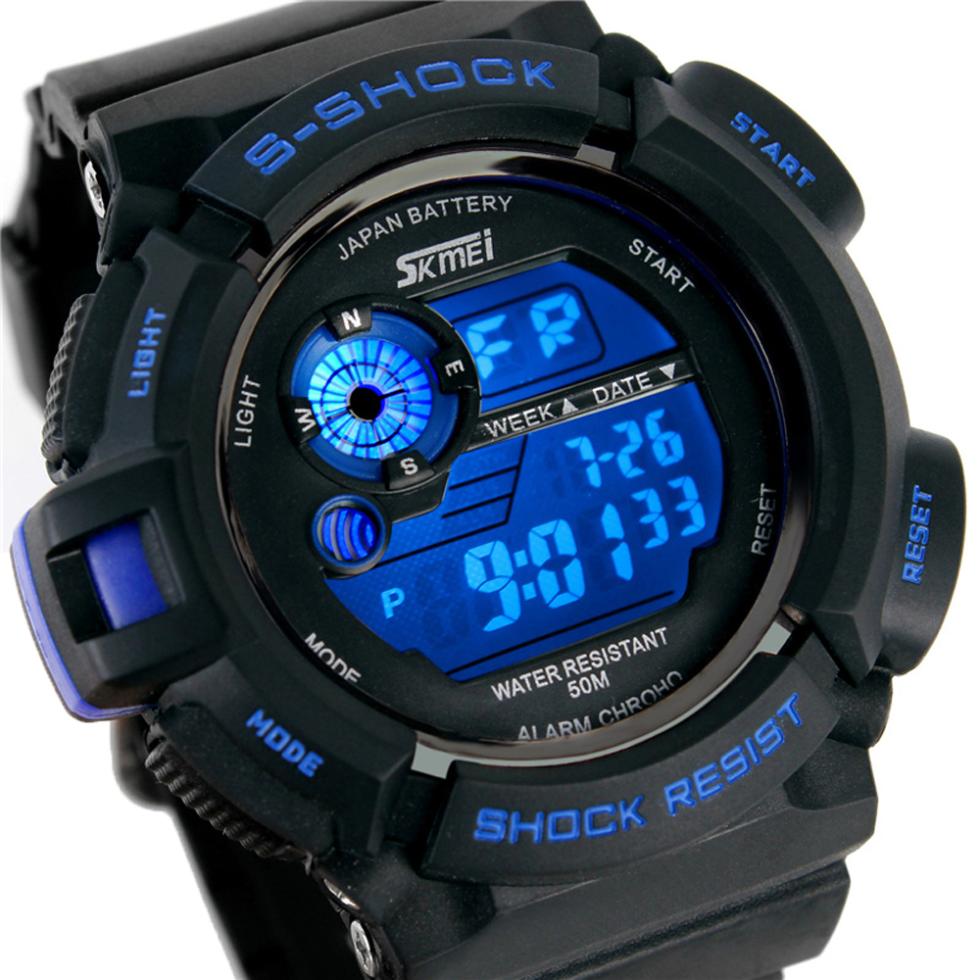 relogio digital Sport Watches 30M Waterproof Multifunction Climbing Dive LCD Digital Watches men s Wristwatch