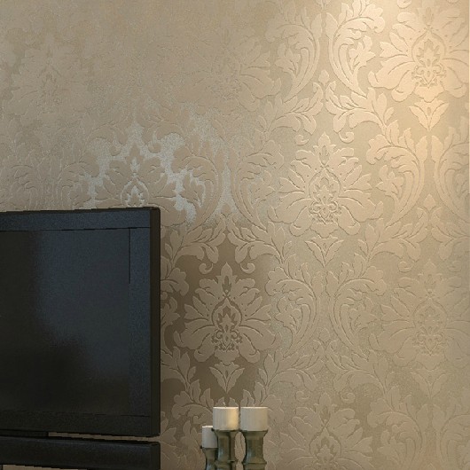 Slaapkamer Beige Grijs : Modern Metallic Gold Wall Paper Slaapkamer Beige Grijs : Modern Metallic Gold Wall Paper