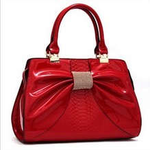 2015 European Fashion women messenger bags big Butterfly patent leather women bag evening bags High quality
