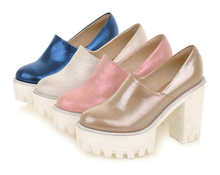 2014 single shoes female thick heel casual shoes spring shoes women’s fashion high-heeled shoes platform shoes