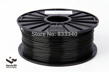Black color 3d printer filaments PLA/ABS 1.75mm/3mm 1kg/spool plastic Rubber Consumables Material MakerBot/RepRap/UP/Mendel